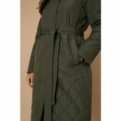 Wallis Olive Funnel Neck Belted Padded Coat For Female -Cheap Wallis Store unnamed file 1000
