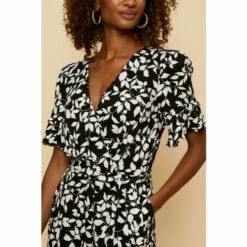 Wallis Abstract Printed Front Belted Jumpsuit For Female -Cheap Wallis Store unnamed file 1008