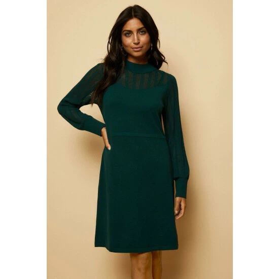 Wallis Pointelle Swing Dress For Female 10 Wallis Pointelle Swing Dress For Female - Image 8