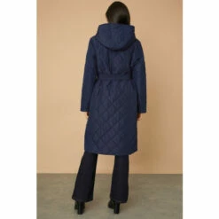 Wallis Funnel Neck Belted Padded Coat For Female -Cheap Wallis Store unnamed file 104