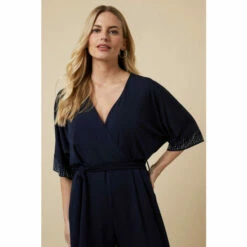 Wallis Petite Belted Jumpsuit Hotfix Cuffs For Female -Cheap Wallis Store unnamed file 1042