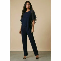 Wallis Tall Overlayer Jumpsuit Front Hotfix For Female -Cheap Wallis Store unnamed file 1062