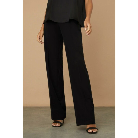 Wallis Tall Black Smart Wide Leg Trousers For Female 8 Wallis Tall Black Smart Wide Leg Trousers For Female - Image 6
