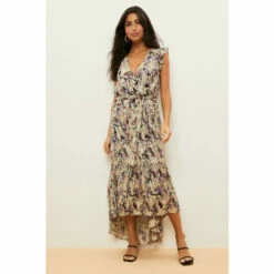 Wallis Metallic Wrap Maxi Dress For Female -Cheap Wallis Store unnamed file 1104