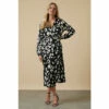 Wallis Petite Mono Animal Wrap Midi Dress For Female -Cheap Wallis Store unnamed file 1105