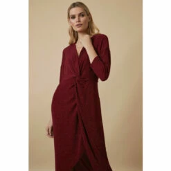 Wallis Red Knot Front Dress For Female -Cheap Wallis Store unnamed file 1122