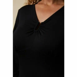 Wallis Black Bar Detail Jersey Midi Dress For Female -Cheap Wallis Store unnamed file 1193