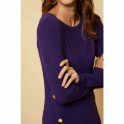 Wallis Tall Purple Button Detail Knitted Dress For Female -Cheap Wallis Store unnamed file 1199