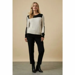 Wallis Petite Black Smart Ankle Grazer Leg Trouser For Female