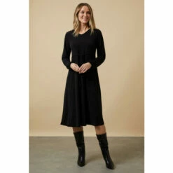 Wallis Black Gold Chain Jersey Midi Dress For Female -Cheap Wallis Store unnamed file 1219