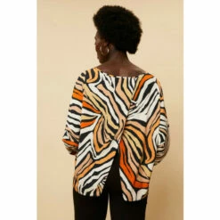 Wallis Stone Graphic Overlayer Split Back Top For Female -Cheap Wallis Store unnamed file 1255