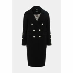 Wallis Double Breasted Military Coat For Female -Cheap Wallis Store unnamed file 129