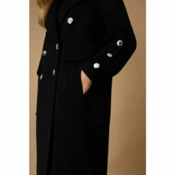 Wallis Double Breasted Military Coat For Female -Cheap Wallis Store unnamed file 130