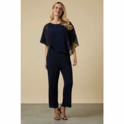 Wallis Petite Overlayer Jumpsuit Front Hotfix For Female