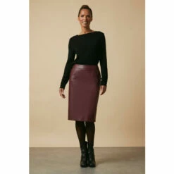 Wallis Faux Leather Pencil Skirt For Female