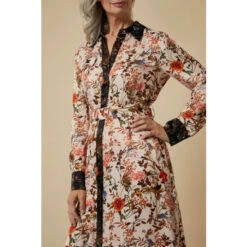 Wallis Contrast Floral Satin Pocket Shirt Dress For Female 11 Wallis Contrast Floral Satin Pocket Shirt Dress For Female -Cheap Wallis Store unnamed file 1346