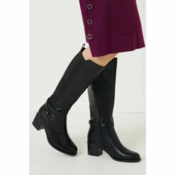 Wallis Hilly Ankle Strap Detail Long Boots For Female