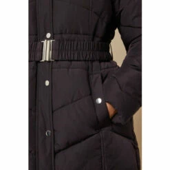 Wallis Longline Belted Fitted Padded Coat For Female -Cheap Wallis Store unnamed file 136