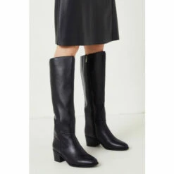 Wallis Leather Wishing Low Heel Almond Toe Knee Boots For Female