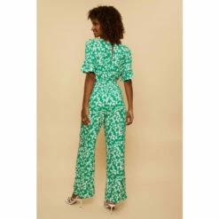 Wallis Green Leaf Printed Jumpsuit For Female -Cheap Wallis Store unnamed file 1394