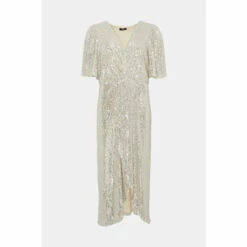 Wallis Curve Sequin Wrap Dress For Female -Cheap Wallis Store unnamed file 1411