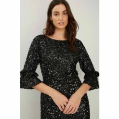 Wallis Sequin Flute Sleeve Dress For Female -Cheap Wallis Store unnamed file 1442