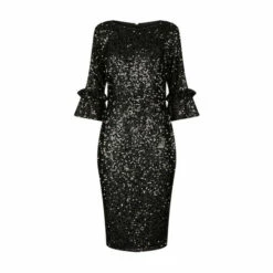 Wallis Sequin Flute Sleeve Dress For Female -Cheap Wallis Store unnamed file 1443
