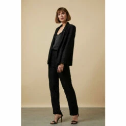 Wallis Black Lace Straight Leg Trousers For Female