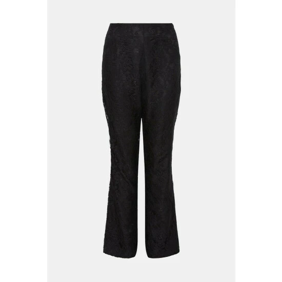 Wallis Black Lace Straight Leg Trousers For Female 7 Wallis Black Lace Straight Leg Trousers For Female - Image 5