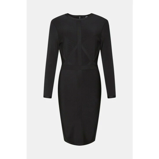 Wallis Black Banded Knitted Dress For Female 7 Wallis Black Banded Knitted Dress For Female - Image 5