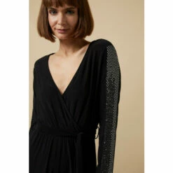 Wallis Sequin Insert Wrap Jumpsuit For Female -Cheap Wallis Store unnamed file 1514