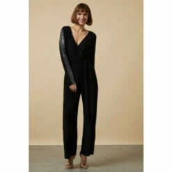 Wallis Sequin Insert Wrap Jumpsuit For Female -Cheap Wallis Store unnamed file 1516
