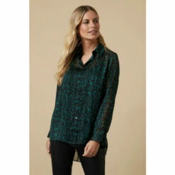 Wallis Petite Green Animal Print Shirt For Female -Cheap Wallis Store unnamed file 1533