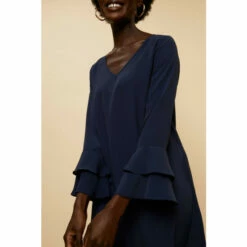 Wallis Ruffle Sleeve V Neck Shift Dress For Female -Cheap Wallis Store unnamed file 1579