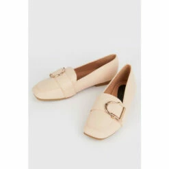 Wallis Lara Large Buckle Square Toe Loafers For Female -Cheap Wallis Store unnamed file 1600