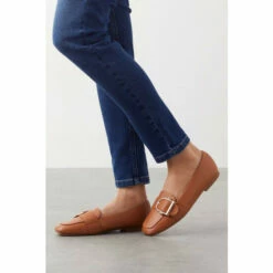 Wallis Lara Large Buckle Square Toe Loafers For Female -Cheap Wallis Store unnamed file 1603