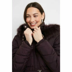 Wallis Tall Midi Belted Padded Coat For Female -Cheap Wallis Store unnamed file 165