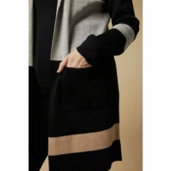 Wallis Tall Black Collar Striped Coatigan For Female 14 Wallis Tall Black Collar Striped Coatigan For Female -Cheap Wallis Store unnamed file 1695