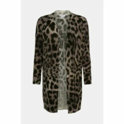 Wallis Petite Leopard Longline Cardigan For Female -Cheap Wallis Store unnamed file 17