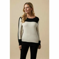 Wallis Crew Neck Colour Block Jumper For Female -Cheap Wallis Store unnamed file 175
