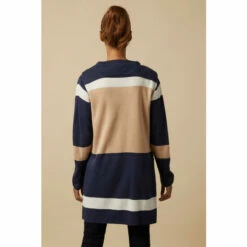 Wallis Navy Collar Striped Coatigan For Female -Cheap Wallis Store unnamed file 1759