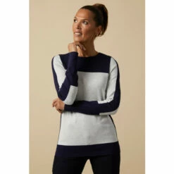 Wallis Crew Neck Colour Block Jumper For Female -Cheap Wallis Store unnamed file 176
