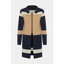 Wallis Navy Collar Striped Coatigan For Female -Cheap Wallis Store unnamed file 1761