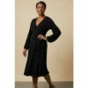 Wallis Black Jersey Wrap Midi Dress For Female -Cheap Wallis Store unnamed file 1764