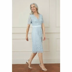 Wallis Glitter Lace Angel Sleeve Midi Dress For Female -Cheap Wallis Store unnamed file 1776