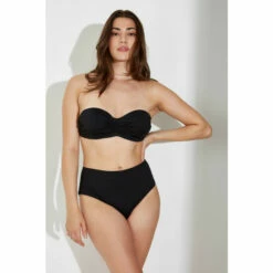 Wallis Black Bandeau Bikini Top For Female