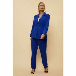 Wallis Petite Tapered Button Front Suit Trousers For Female
