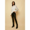Wallis Black Faux Leather Jeans For Female -Cheap Wallis Store unnamed file 1884