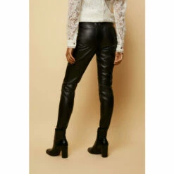 Wallis Black Faux Leather Jeans For Female -Cheap Wallis Store unnamed file 1886