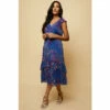 Wallis Petite Paisley Printed Ruffle Midi Dress For Female -Cheap Wallis Store unnamed file 1902